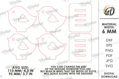 Christmas Coasters with Holder Laser Cut. Drink Coaster SVG Product Image 2