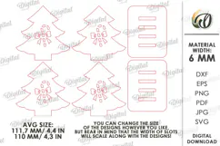Christmas Coasters with Holder Laser Cut. Drink Coaster SVG Product Image 2