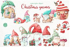 Christmas gnomes PNG clipart. Winter Gnome Clipart Product Image 1