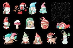Christmas gnomes PNG clipart. Winter Gnome Clipart Product Image 2