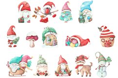 Christmas gnomes PNG clipart. Winter Gnome Clipart Product Image 3