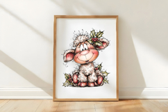 Christmas Sheep Clipart Product Image 3