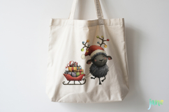 Christmas Sheep Clipart Sublimation Product Image 5