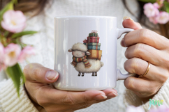 Christmas Sheep Clipart Sublimation Product Image 4