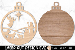Christmas Shepherd Ornament SVG Laser Cut Product Image 3