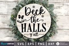 Deck the halls y'all SVG,Christmas SVG Design Product Image 1