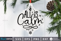 All is calm SVG, Christmas Arebesque SVG Design Product Image 1