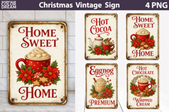 Vintage Christmas Sign Bundle | Christmas Baking Towel Product Image 8