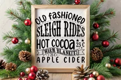Farmhouse Christmas Sign SVG | Christmas SVG Cutfiles Product Image 2