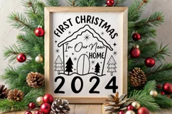 Farmhouse Christmas Sign SVG | Christmas SVG Cutfile Product Image 2