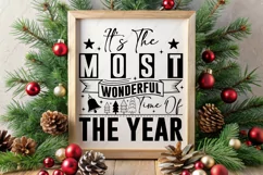 Its the most wonderful time of the year SVG | Christmas Sign Product Image 2