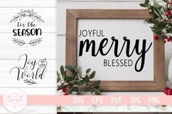 Christmas Farmhouse Sign SVG Cut file Product Image 1