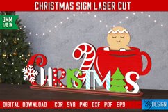 Christmas Sign | Holiday Decoration | Gift Idea |Table Stand Product Image 1