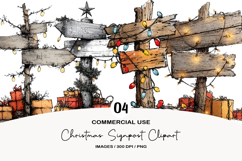 Christmas Signpost Clipart Product Image 1