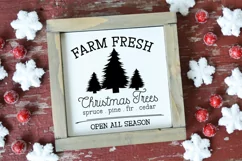 Farm Fresh Christmas Trees SVG I Christmas Sign SVG Product Image 2