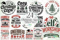 Christmas Signs SVG PNG Sublimation Bundle Product Image 1