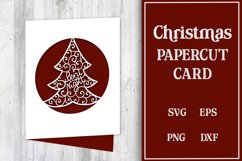 christmas silent night papercut card