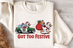 Christmas Silly Goose PNG, Funny Christmas PNG, Goose Product Image 6