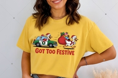 Christmas Silly Goose PNG, Funny Christmas PNG, Goose Product Image 7