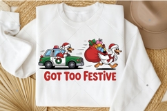 Christmas Silly Goose PNG, Funny Christmas PNG, Goose Product Image 8