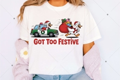 Christmas Silly Goose PNG, Funny Christmas PNG, Goose Product Image 3