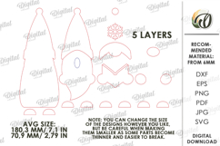 Christmas Singing Characters Bundle Laser Cut. Christmas SVG Product Image 3