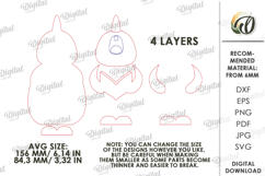 Christmas Singing Snowmen Laser Cut. Standing Decor SVG Product Image 2