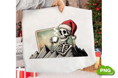 Skeleton Christmas PNG Sublimation Bundle, Christmas Clipart Product Image 14