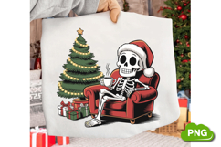 Skeleton Christmas PNG Sublimation Bundle, Christmas Clipart Product Image 13