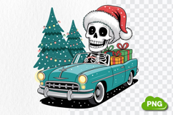 Skeleton Christmas PNG Sublimation Bundle, Christmas Clipart Product Image 17