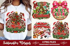 Christmas Skeleton Family PNG Product Image 1