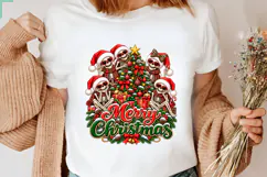 Christmas Skeleton Family PNG Product Image 3