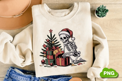 Christmas Skeleton Open Gift Box PNG, Christmas Skeleton Product Image 1