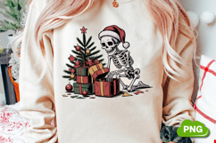 Christmas Skeleton Open Gift Box PNG, Christmas Skeleton Product Image 2