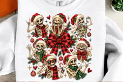 Christmas Skeleton Poses PNG Product Image 2