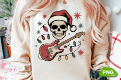 Christmas Skeleton Rockster PNG, Christmas Skeleton Clipart Product Image 2
