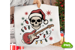 Christmas Skeleton Rockster PNG, Christmas Skeleton Clipart Product Image 3