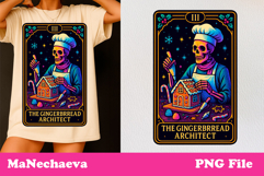 Christmas Skeleton Tarot Card Bundle Neon Iridescent Clipart Product Image 14