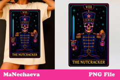Christmas Skeleton Tarot Card Bundle Neon Iridescent Clipart Product Image 10