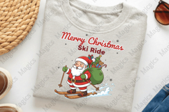 Christmas Skiing Santa Sublimation Product Image 3