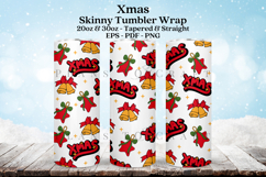 christmas skinny tumbler sublimation wrap with high resolution and transparant background are for 20oz and 30oz skinny tumbler