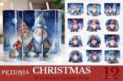 Christmas Gnome Sublimation being used as 20 Oz Sublimation Tumbler Wrap print