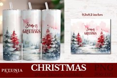 Christmas skinny Tumbler wrap Design Being Used As Tumbler Sublimation