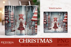 CHRISTMAS SKINNY TUMBLER WRAP DESIGN BEING USED AS A SKINNY TUMBLER WRAP SUBLIMATION