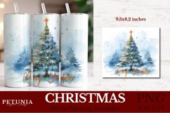 Christmas skinny Tumbler wrap Design Being Used As Tumbler Sublimation