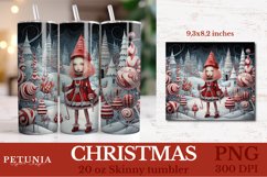 CHRISTMAS SKINNY TUMBLER WRAP DESIGN BEING USED AS A SKINNY TUMBLER WRAP SUBLIMATION