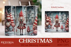 CHRISTMAS SKINNY TUMBLER WRAP DESIGN BEING USED AS A SKINNY TUMBLER WRAP SUBLIMATION