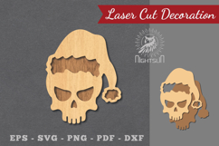 Christmas Skull Laser Cut Decoration Product Image 1