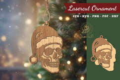 Christmas Skull Lasercut Ornament Product Image 1