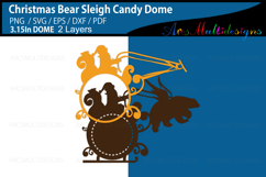 Christmas bear Sleigh candy dome Product Image 3